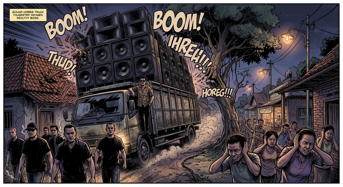 Kasus Industrialisasi Sound Horeg: Premanisme Akustik, Ekonomi Bayangan, dan Pembiaran Sistemik di Akar Rumput